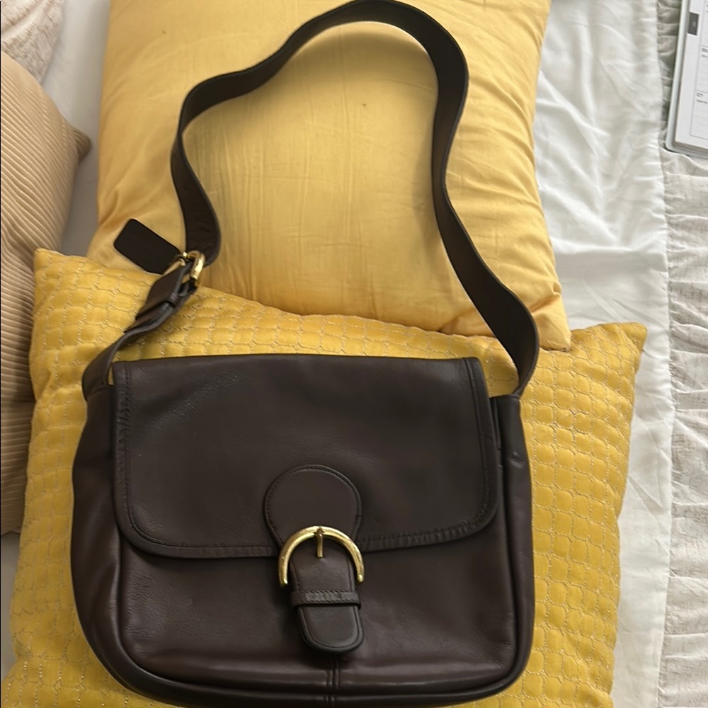 Coach Brown Leather Shoulder Bag